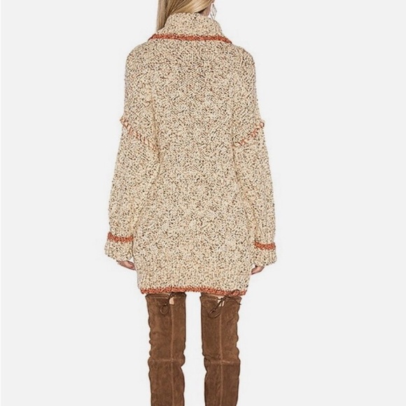 Free People Cream Echo Pullover Sweater XS - Picture 8 of 16